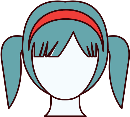 Faceless Girl With High Pigtails Photos By - Faceless Girl With High Pigtails Photos By (550x550)