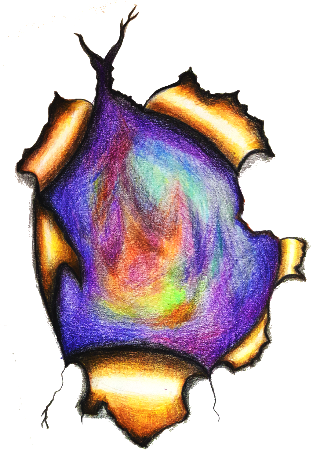 Hand Drawn Torn Starry Elements - Hand Drawn Torn Starry Elements (1025x1470)