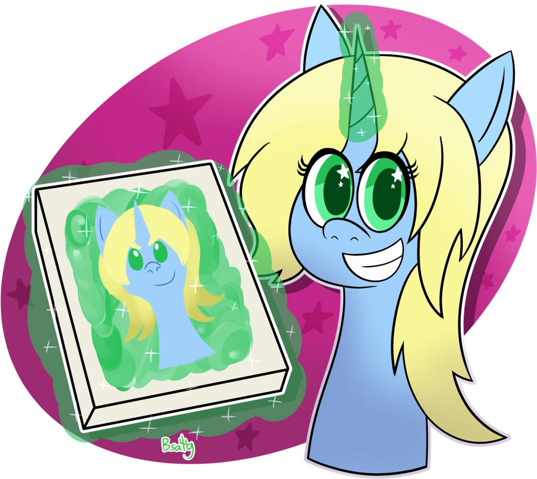 Bsalg93, Floating, Glowing Horn, Magic, Oc, Oc - Cartoon (1138x1024)