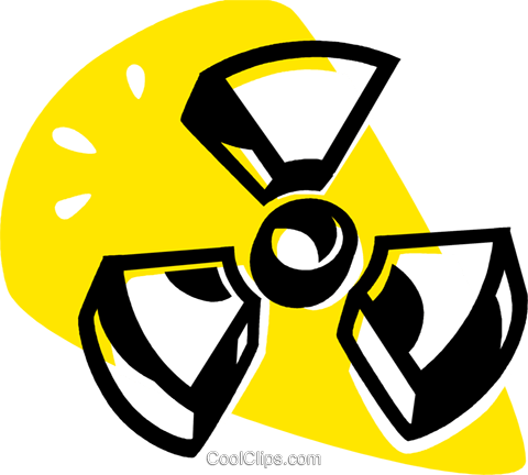 Radioactive Sign Royalty Free Vector Clip Art Illustration - Sinal Radioativo Png (480x432)