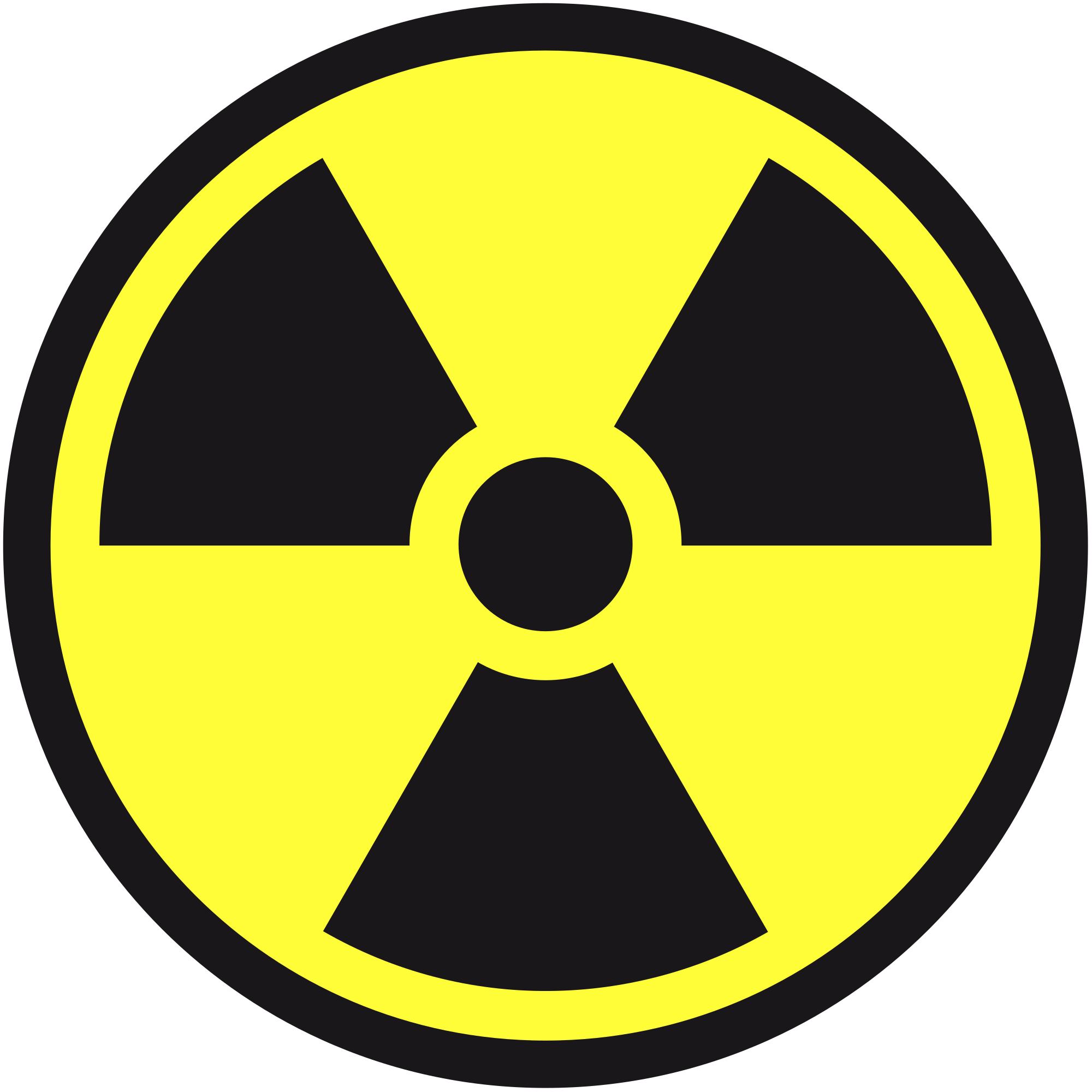 Radiation Symbol Png - Transparent Background Radioactive Symbol Png (2000x2000)
