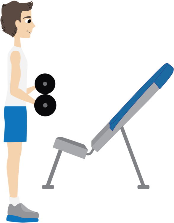 Exercise Bench Clipart Group Exercise - Cartoon (960x960)