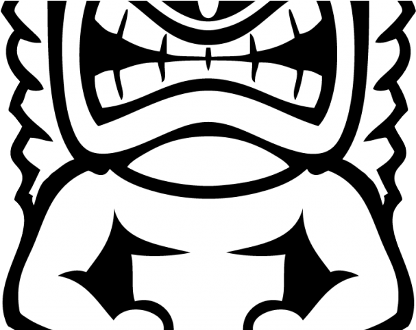 Totem Pole Clipart Tiki Man - Hawaiian Tiki (640x480)