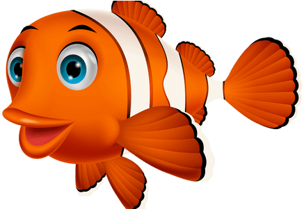 Gold Fish Clipart Transparent Background - Clown Fish Png (450x300)