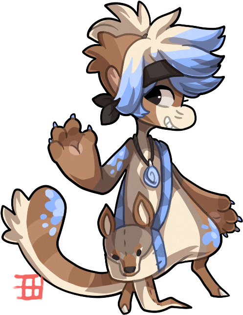 Yellow Footed Rock Wallaby By Thekingdomofgriffia - Cartoon (512x671)