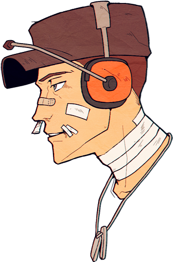 My Stuff Tf2 Scout - Tf2 Scout Fan Art (500x581)