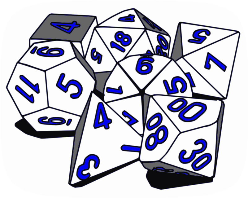 Tabletop Rpg Dice Set Ii - Free Printable Spanish Numbers 1 20 Worksheets (800x800)