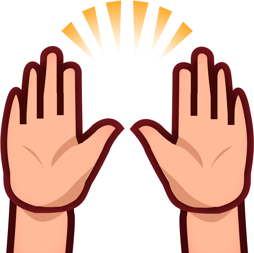 Hands Emoji - Motivational Emoji (1024x1024)