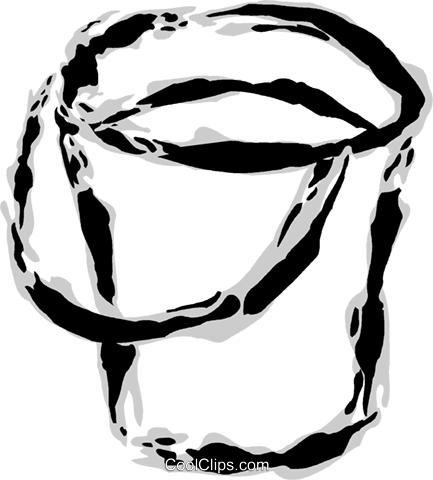 Pail/bucket Royalty Free Vector Clip Art Illustration - Pail/bucket Royalty Free Vector Clip Art Illustration (433x480)