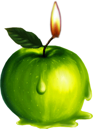 Tube, Clip Art, Baskets, Dibujo, Fruits And Veggies, - Granny Smith (319x440)