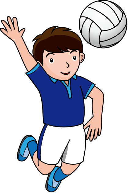Free Volleyball Clip Art&65288line&65289 - Free Volleyball Clip Art&65288line&65289 (419x633)