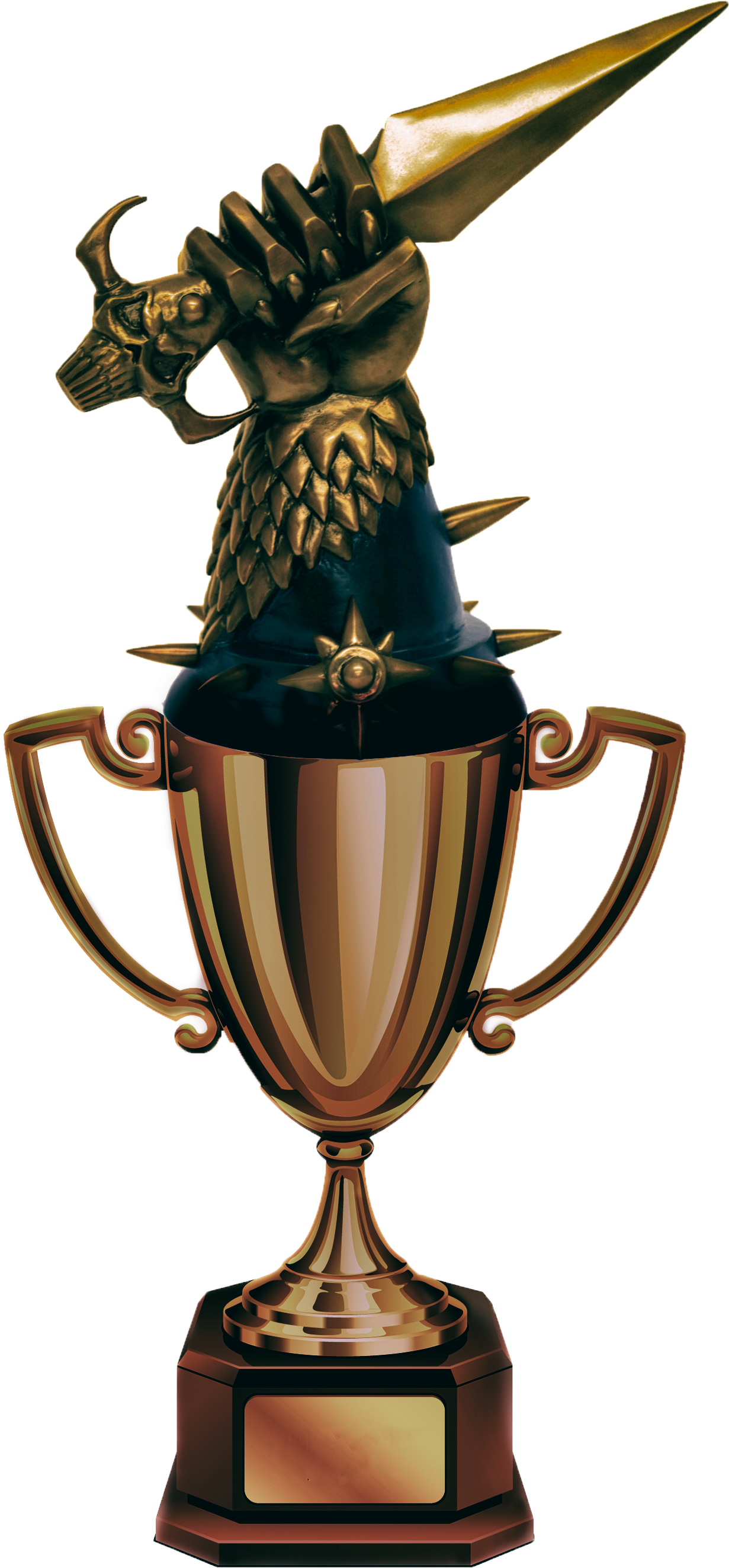 Super Bowl Trophy Clip Art - Transparent Fantasy Football Trophy Png (1231x2647)