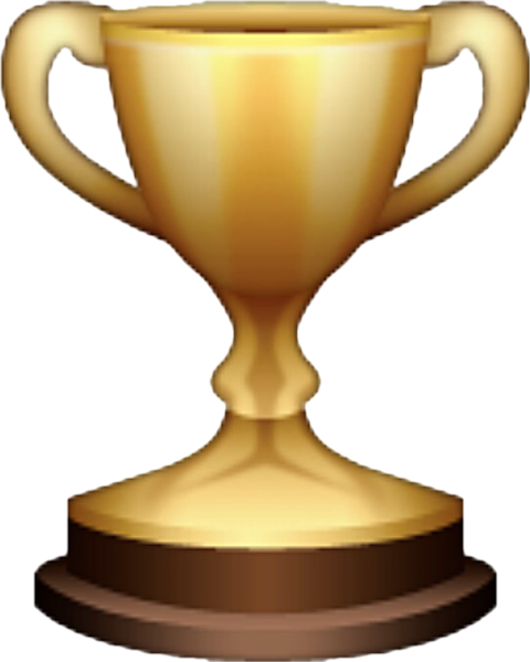 Emoji Clipart Trophy - Trophy Emoji Transparent (480x600)