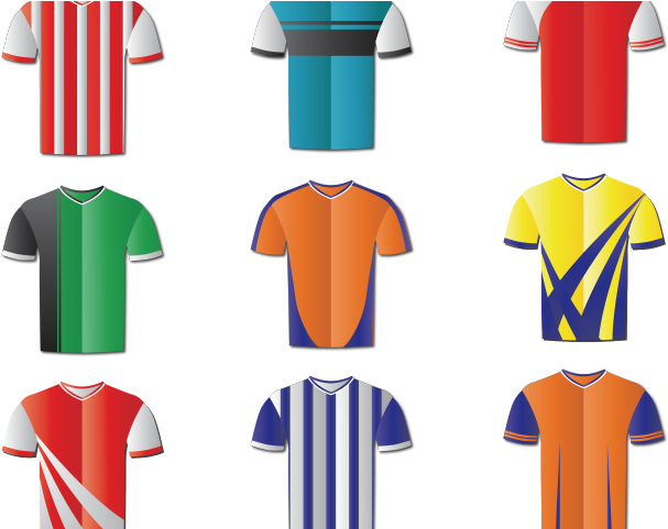Sports Wear Clipart La Ropa - Cartoon Soccer Jersey (640x480)