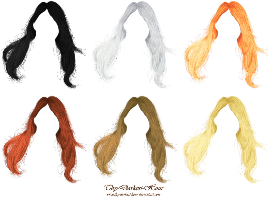 Photoshop Hair Clip Art - Blond (1024x775)