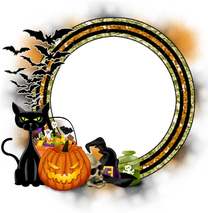 Night Of Fright Cluster Frames - Pumpkin Cluster Halloween (700x700)