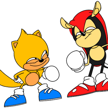 More Mighty And Ray, Edited One Of Them But Not Gonna - Mighty And Ray Transparent (379x379)