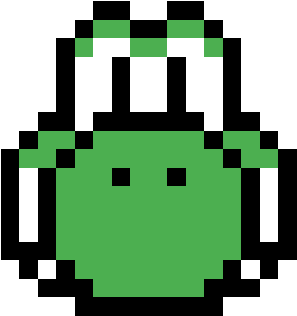 Random Image From User - Yoshi Mario Pixel Art (592x592)