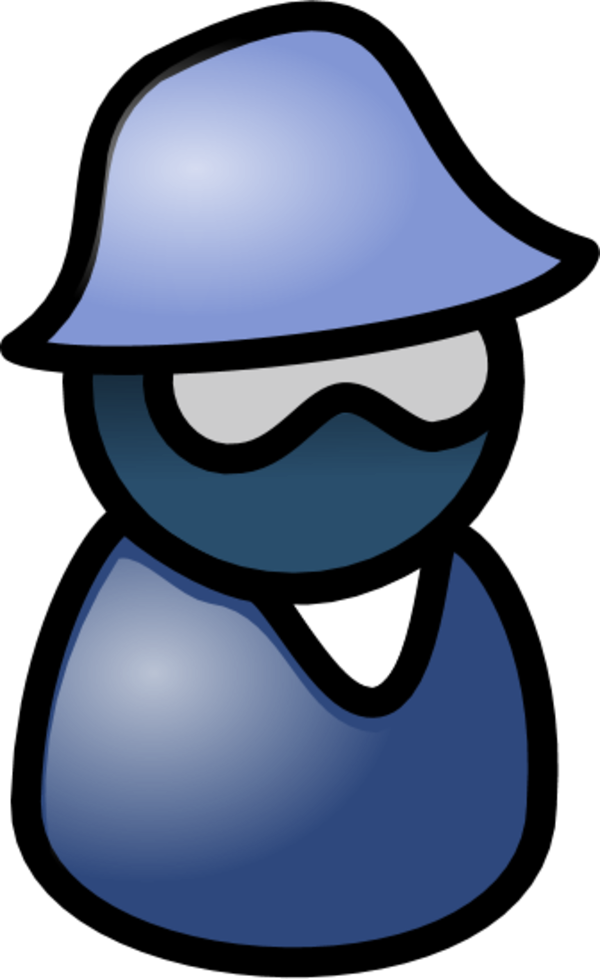 User Male Icon Wearing Hat And Sunglasses - Man (600x979)