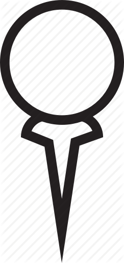 Golf Ball Clipart Tee Icon - Golf Ball Clipart Tee Icon (243x512)