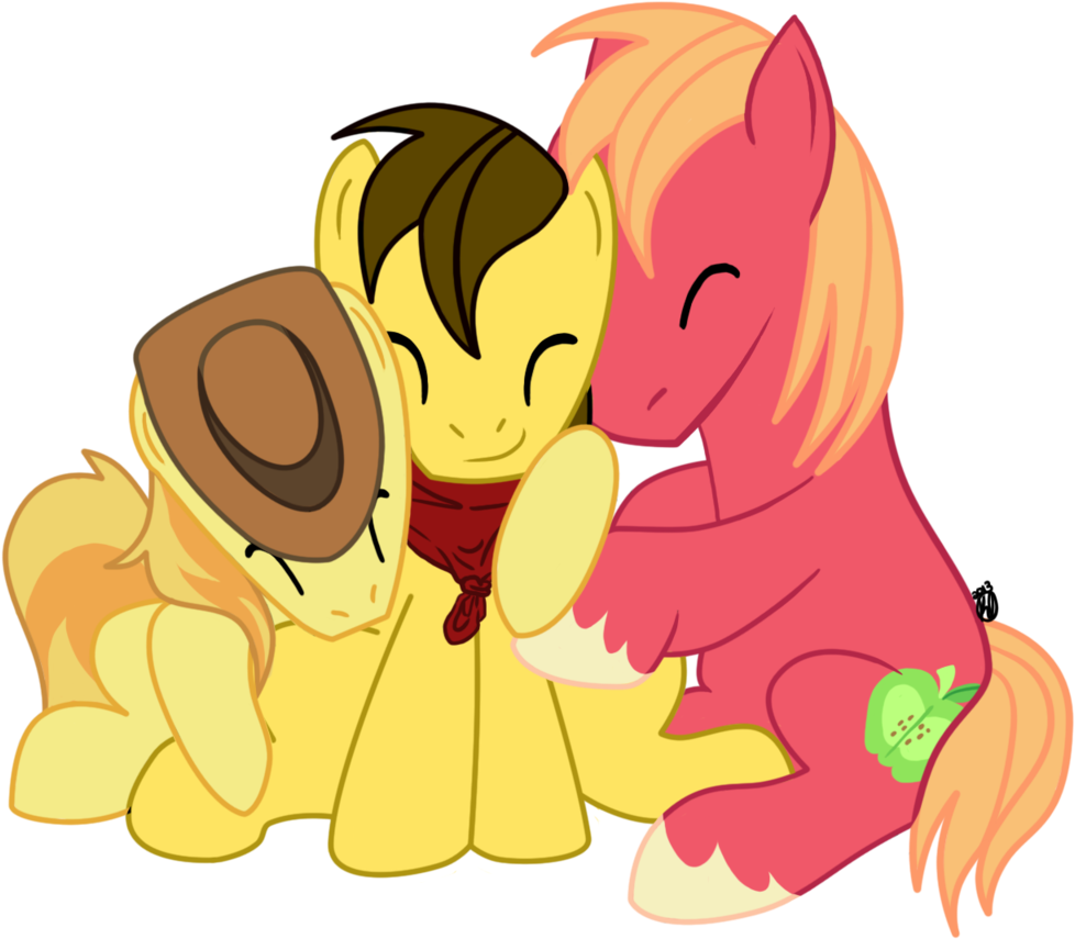 Hutarin, Bandana, Big Macintosh, Braeburn, Cowboy Hat, - Cartoon (1024x1024)