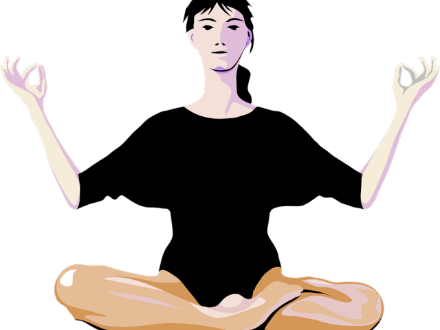 Meditation Clipart Calm Person - Yoga Clip Art (640x480)