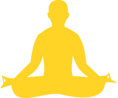 Person Meditating - Attract Good Luck Quotes (406x337)