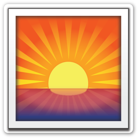 Sunrise - Sunrise Emoji Png (476x480)
