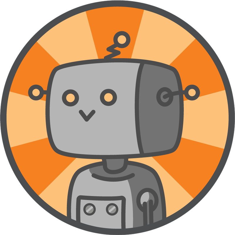 Sunset Robot - Robot Circle (800x800)