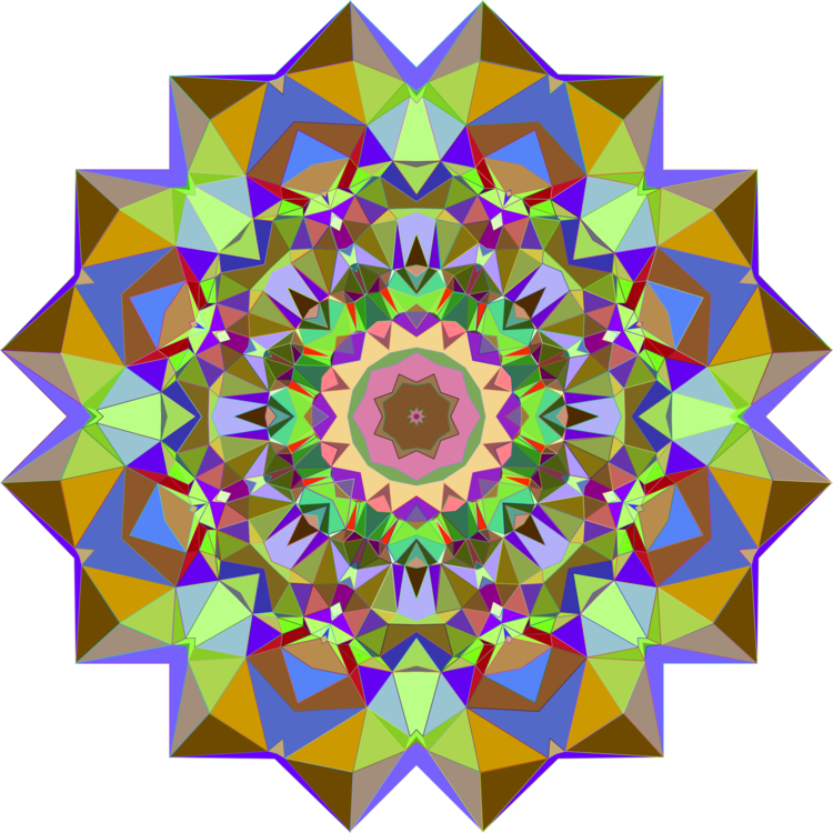 Computer Icons User Interface Social Media Geometry - Flor Mandala Par Colorear (750x750)