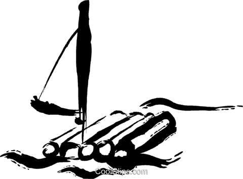 Rafts Royalty Free Vector Clip Art Illustration -vc050940 - Illustration (480x354)