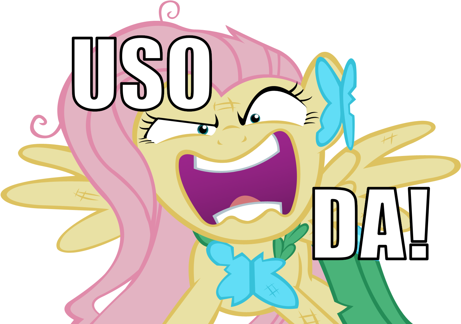 Uso Da Fluttershy Rainbow Dash Pinkie Pie Rarity Pony - Fluttershy Crazy Face (1515x1046)