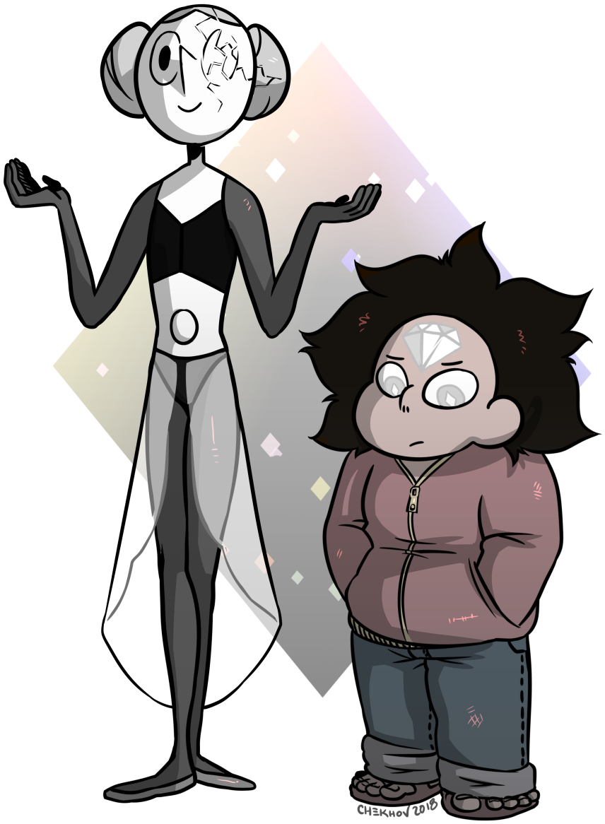 I Decided To Rotate His Gem And Make His Hair Grey - White Diamond Steven Au (1080x1260)