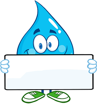 Water Droplet Cartoon Character Vector - Water Droplet Animated (334x383)