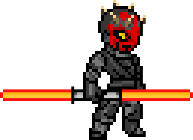 Darth Maul Pixel Art - Dark Maul Pixel Art (780x610)
