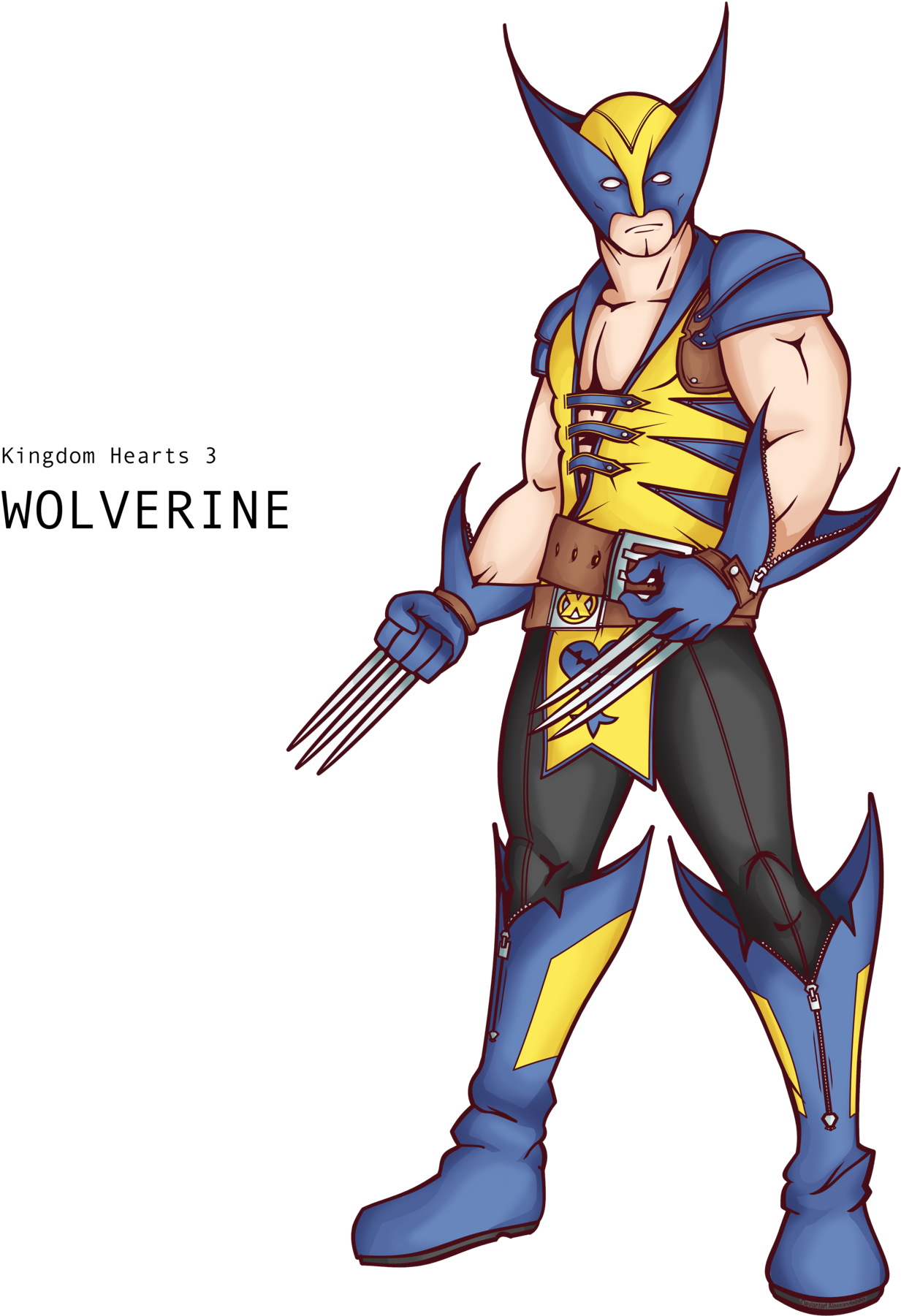 Darth Vader Clipart Kingdom Hearts - Marvel Kingdom Hearts (1600x1906)