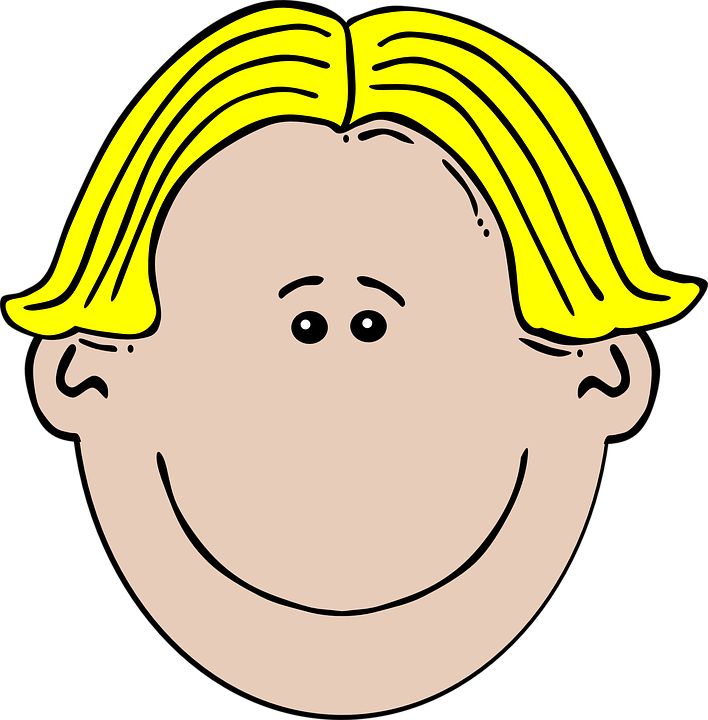 Cartoon Boy Face - Cartoon Boy With Blonde Hair (708x720)