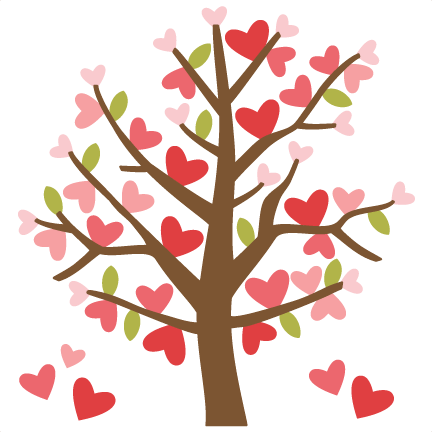 Cute Wedding Pictures Clip Art - Valentine Tree Clip Art (432x432)