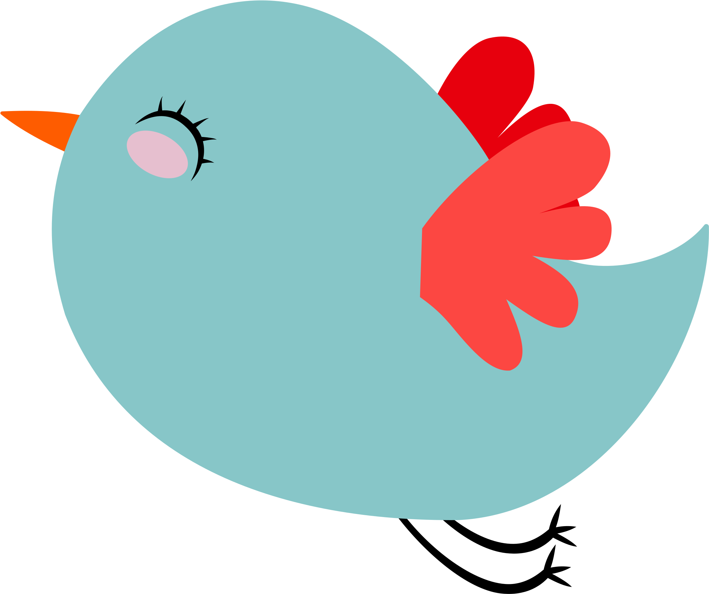 Clip Art Cute Animals, Clip Art Cute Bear, Clip Art - Cute Bird Cartoon Png (2400x2034)