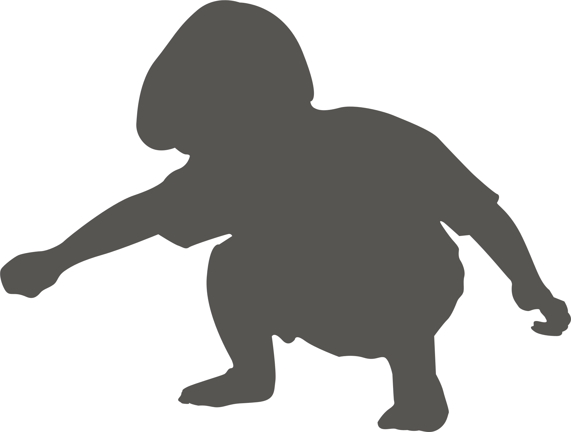 Boy Squatting - Child Squatting Silhouette (1999x1514)
