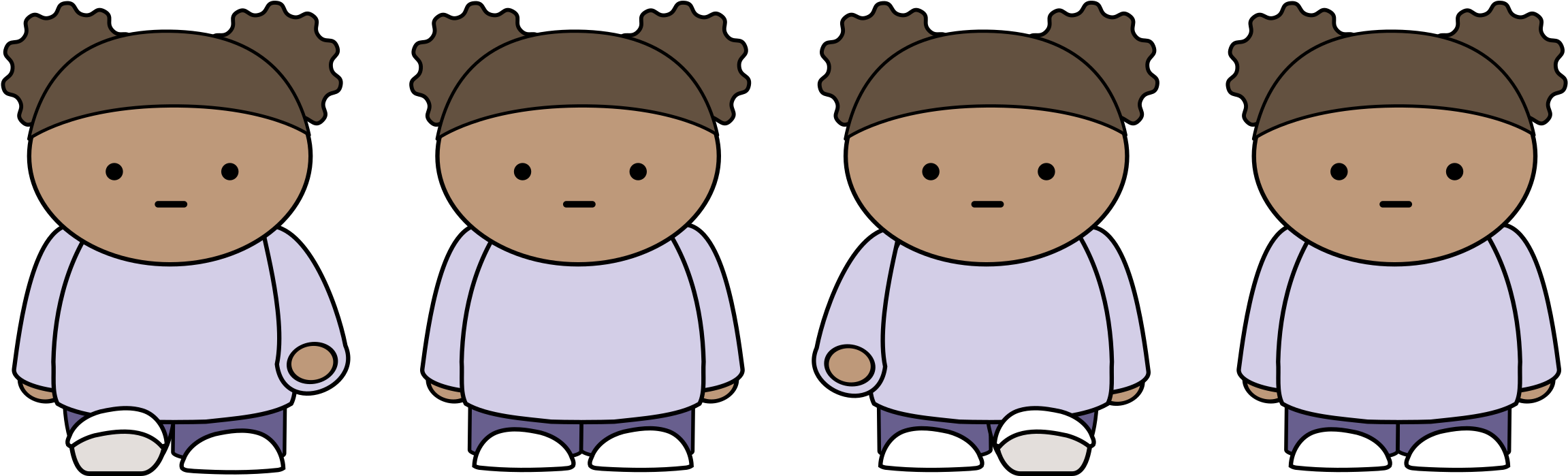 Walking Girl Sprite Sheet - Sprite Sheet Walking Girl (2579x750)