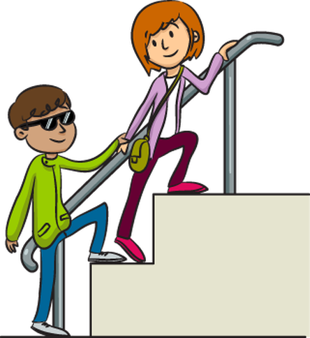 Fundamentals - Go Up The Stairs Clip Art (444x483)