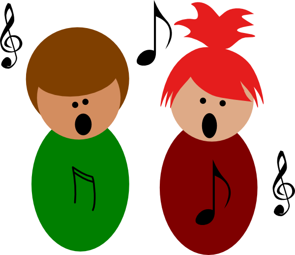 Children Singing Clipart (600x518)