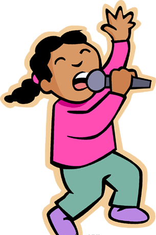 Stage Fear Is Something Every Singer Has Experienced - Singing Clipart (305x459)