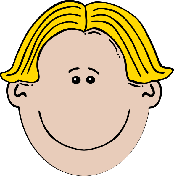 Clipart Blonde Boy Hair Blond Clip Art At Clker Com - Blonde Haired Boy Clipart (588x598)