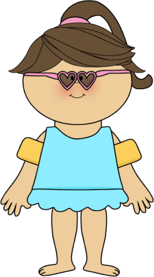 Kid Clip Art - Summer Kid Clipart (306x550)