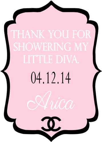 It's A Coco Baby Shower - Pink And Black Chanel Baby Shower Invitations Png (560x560)