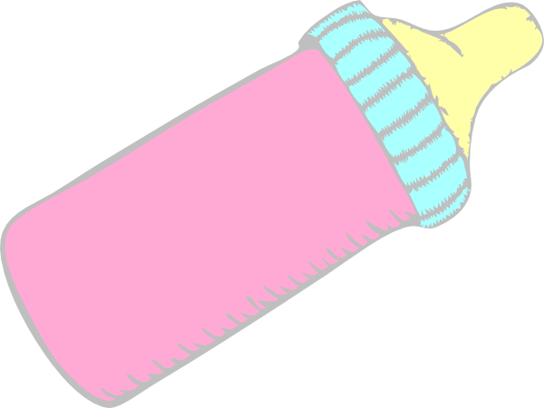 Bottle Clip Art At Clker - Baby Bottle Clip Art (600x450)