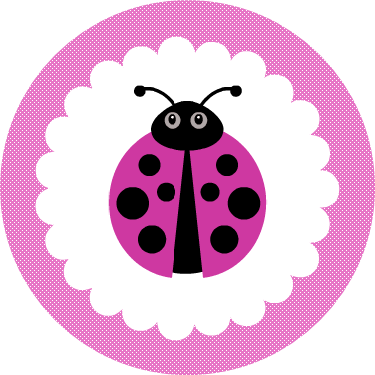 Ladybugs Baby Shower Clip Art Circle - Bug Worksheets Pre K (375x375)