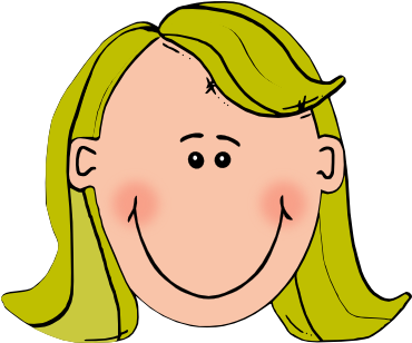 Blonde Lady Clip Art - Clip Art (600x307)
